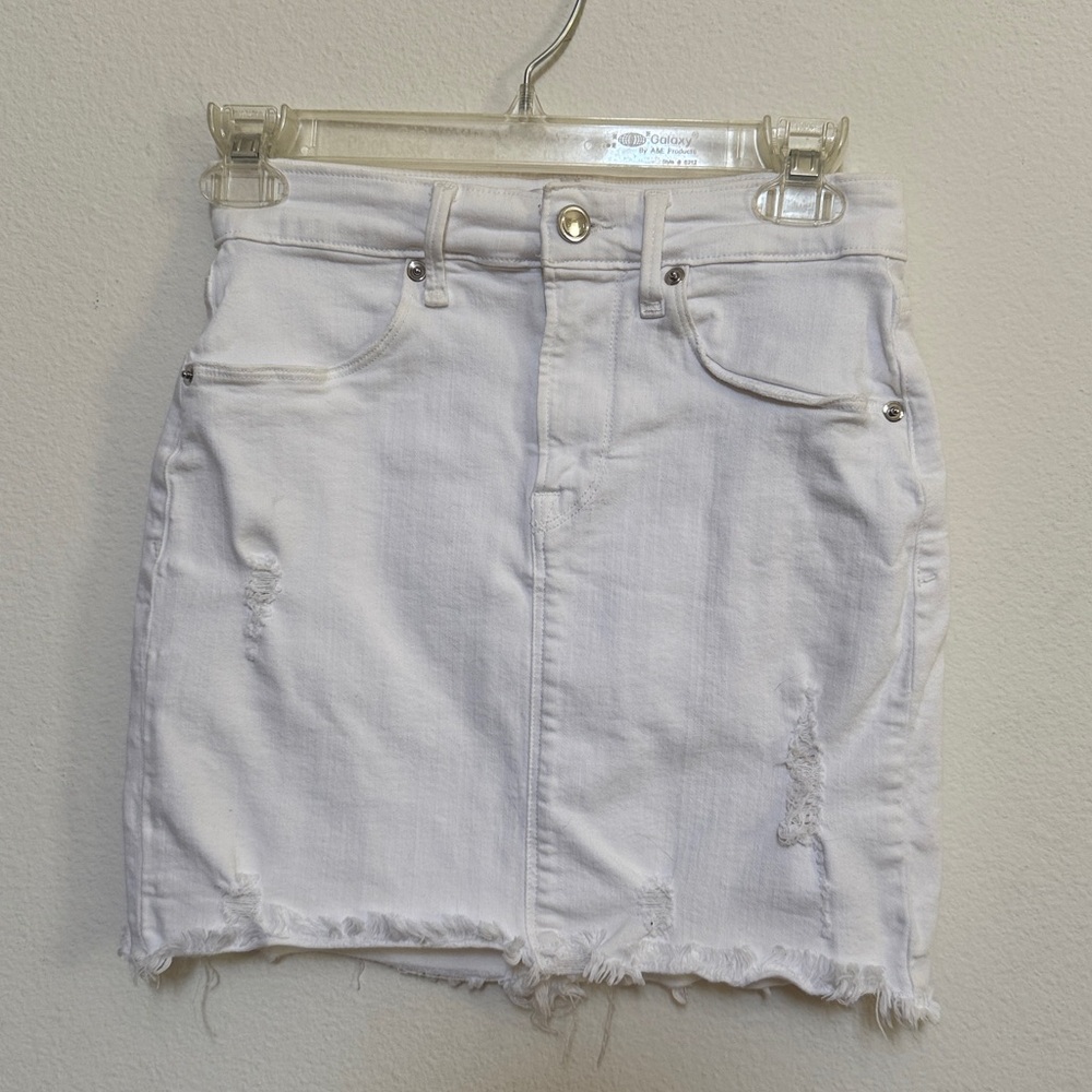 GOOD AMERICAN WHITE SKIRT 00